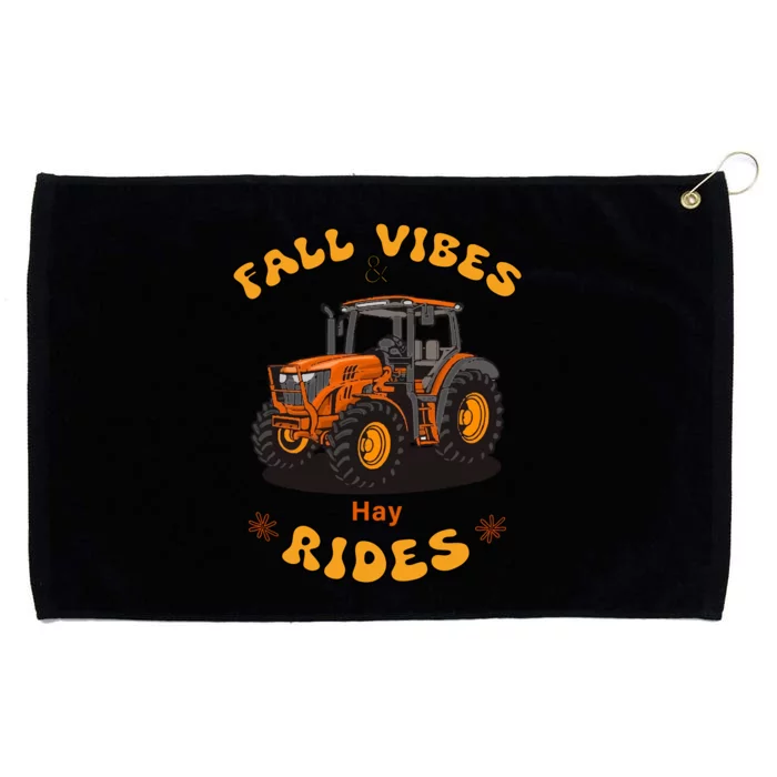 Autumn Vibes & Hay Rides Graphic Grommeted Golf Towel