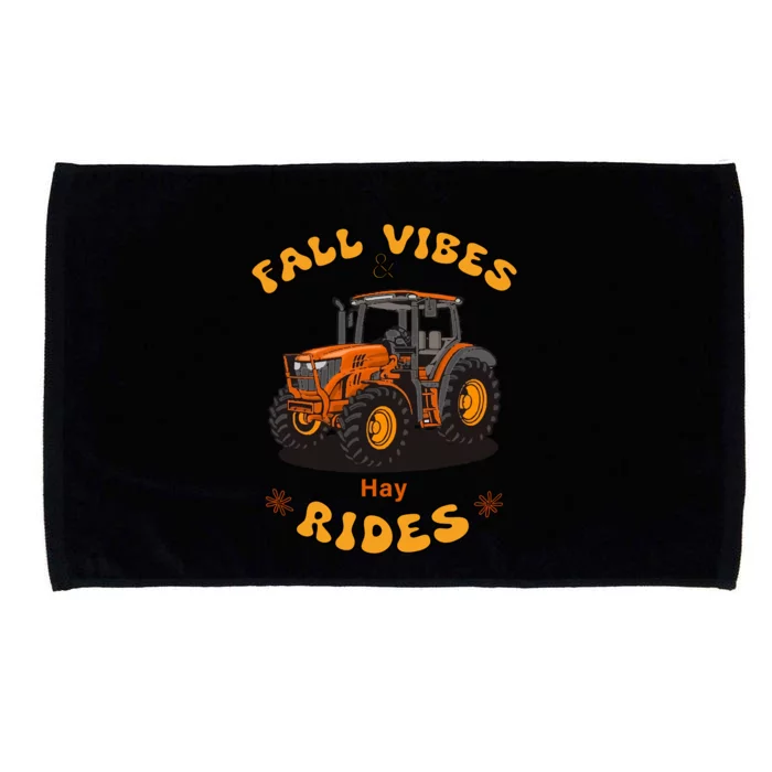 Autumn Vibes & Hay Rides Graphic Microfiber Hand Towel