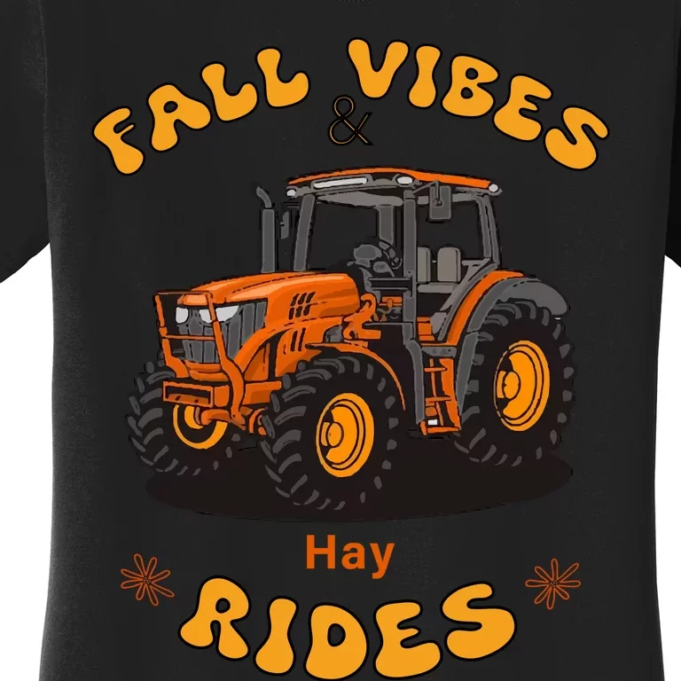 Autumn Vibes & Hay Rides Graphic Women's T-Shirt