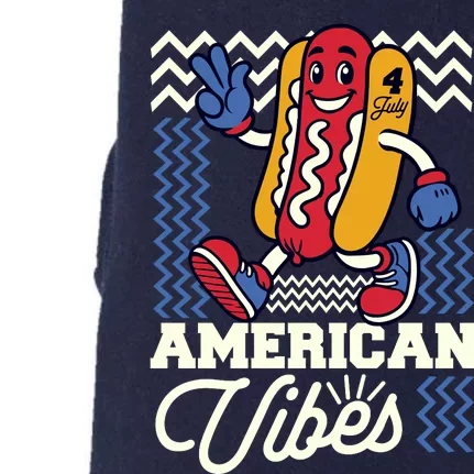 American Vibes Hot Dog Doggie 3-End Fleece Hoodie