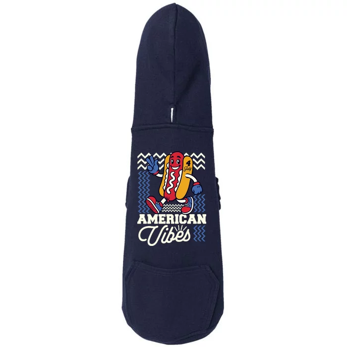 American Vibes Hot Dog Doggie 3-End Fleece Hoodie