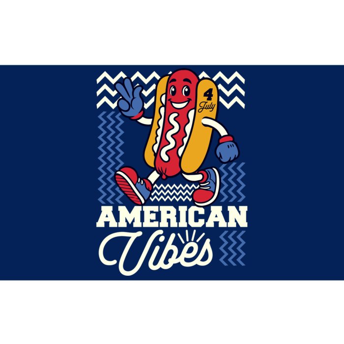 American Vibes Hot Dog Bumper Sticker