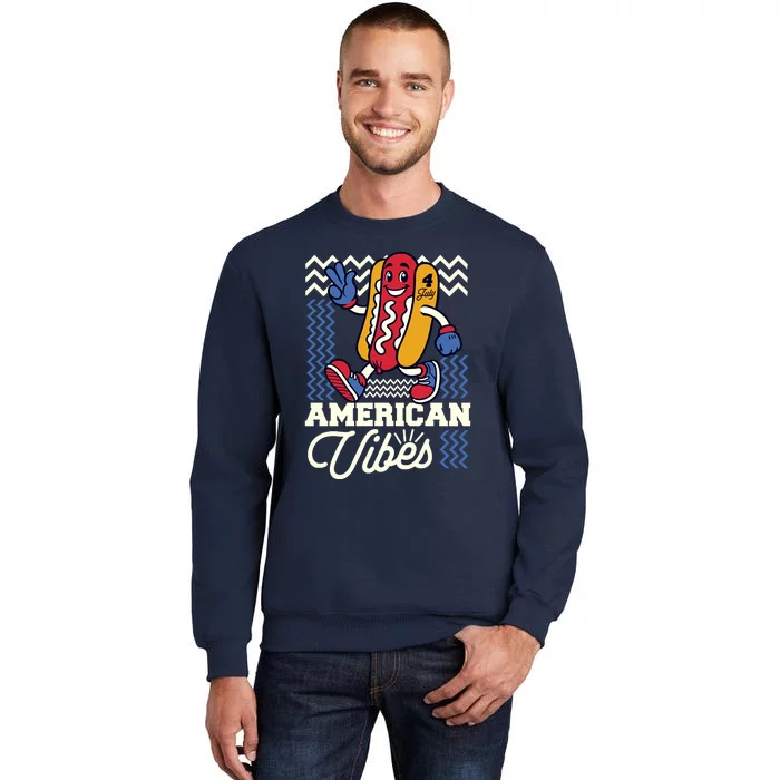 American Vibes Hot Dog Tall Sweatshirt