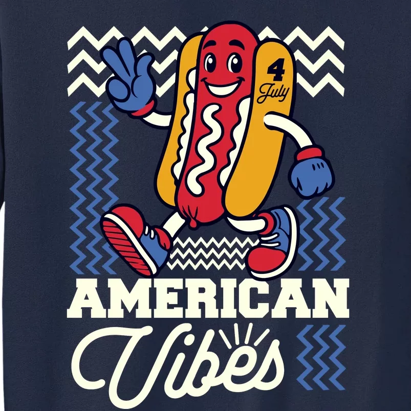 American Vibes Hot Dog Tall Sweatshirt