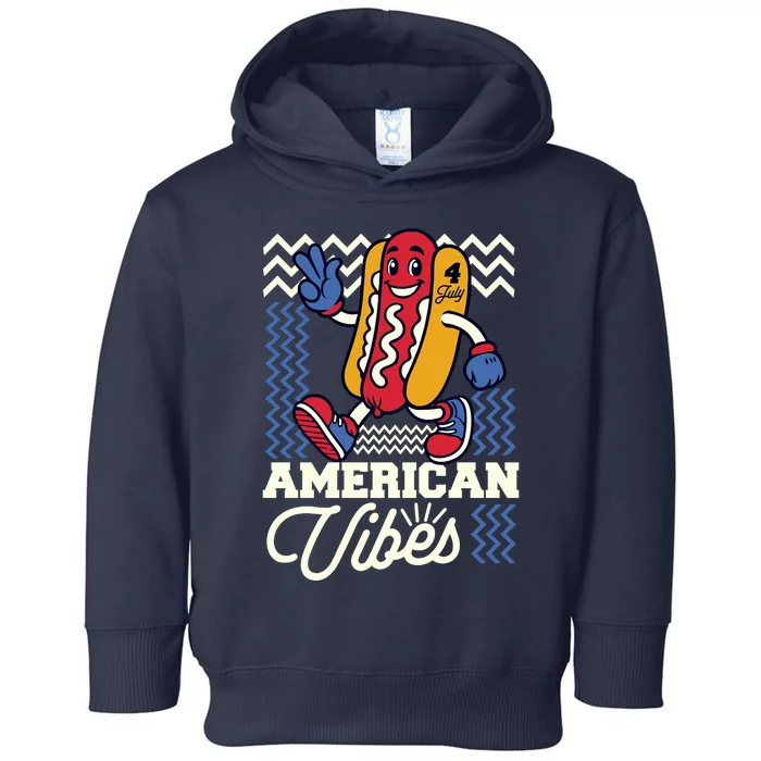 American Vibes Hot Dog Toddler Hoodie