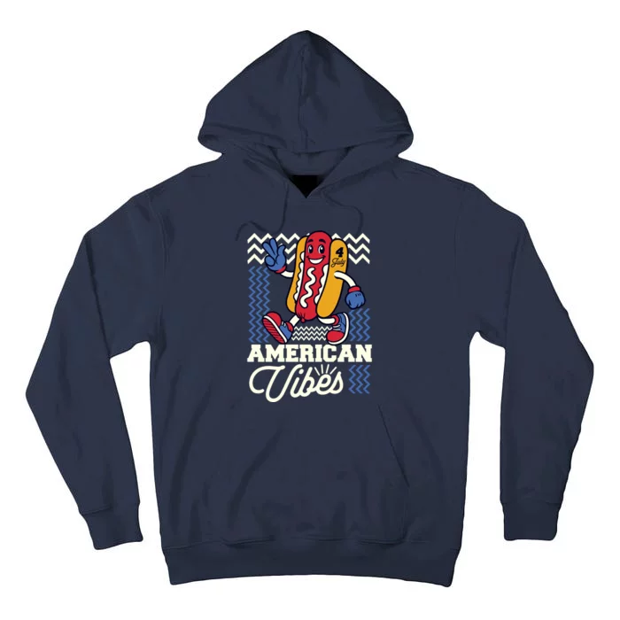 American Vibes Hot Dog Tall Hoodie