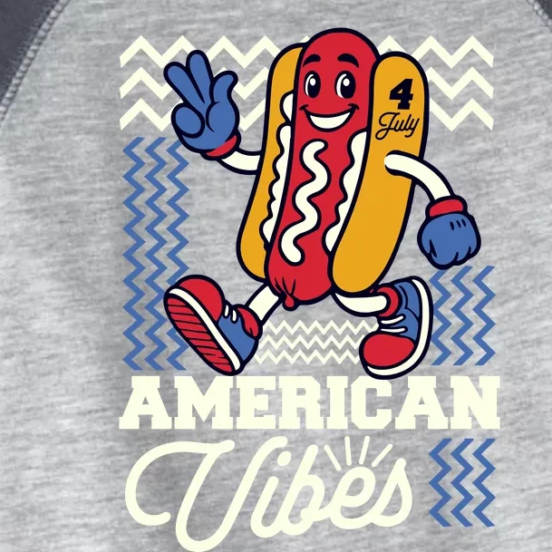 American Vibes Hot Dog Toddler Fine Jersey T-Shirt