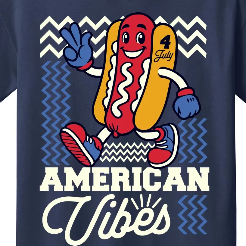 American Vibes Hot Dog Kids T-Shirt