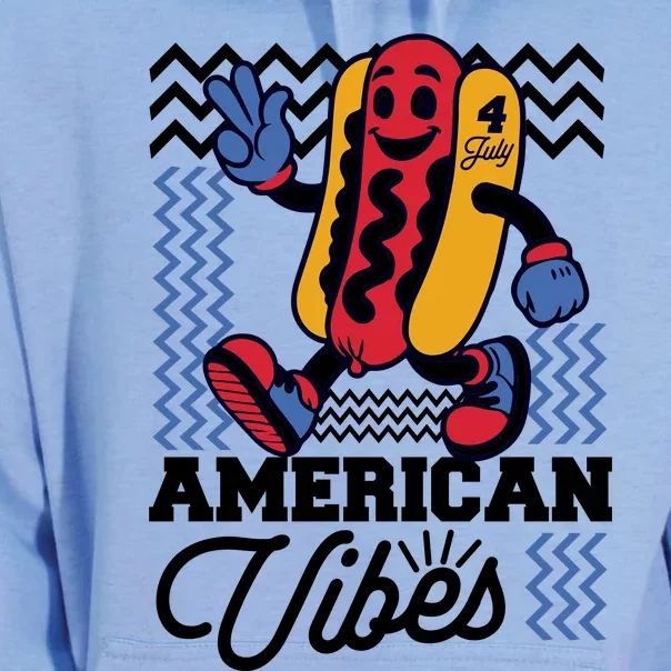 American Vibes Hot Dog Unisex Surf Hoodie