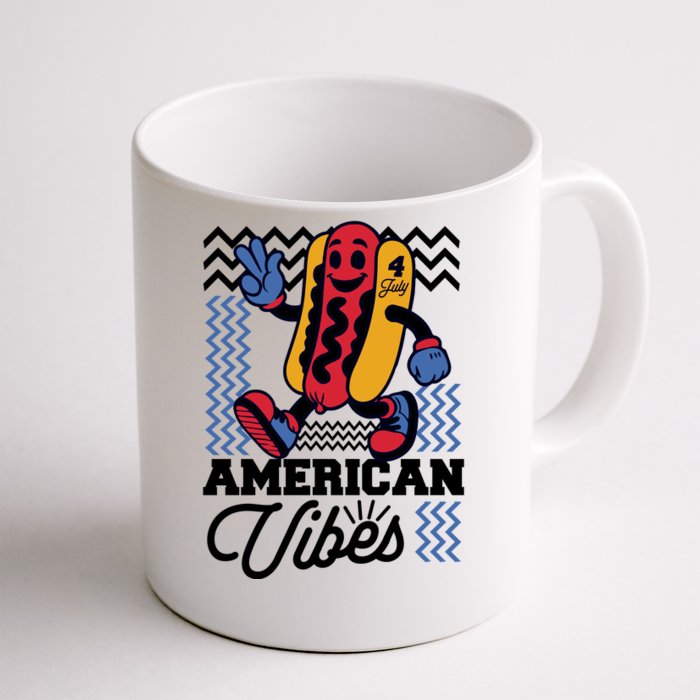 American Vibes Hot Dog Front & Back Coffee Mug