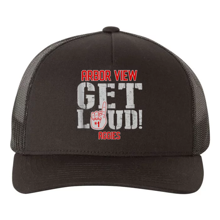 Arbor View High School Get Loud Aggies Yupoong Adult 5-Panel Trucker Hat