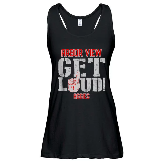 Arbor View High School Get Loud Aggies Ladies Essential Flowy Tank