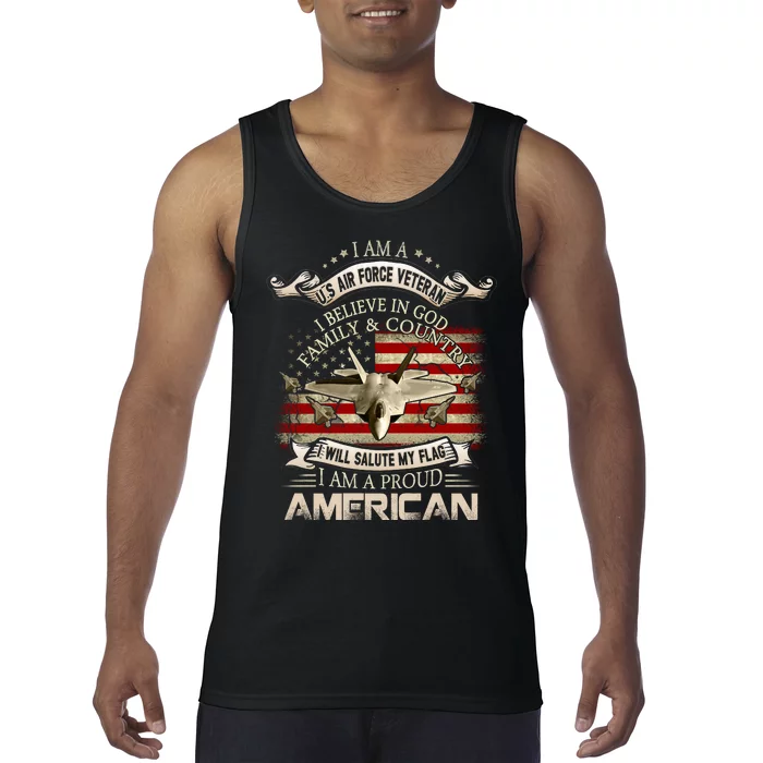 Air Veteran I Believe In God Family And Country Force Tank Top