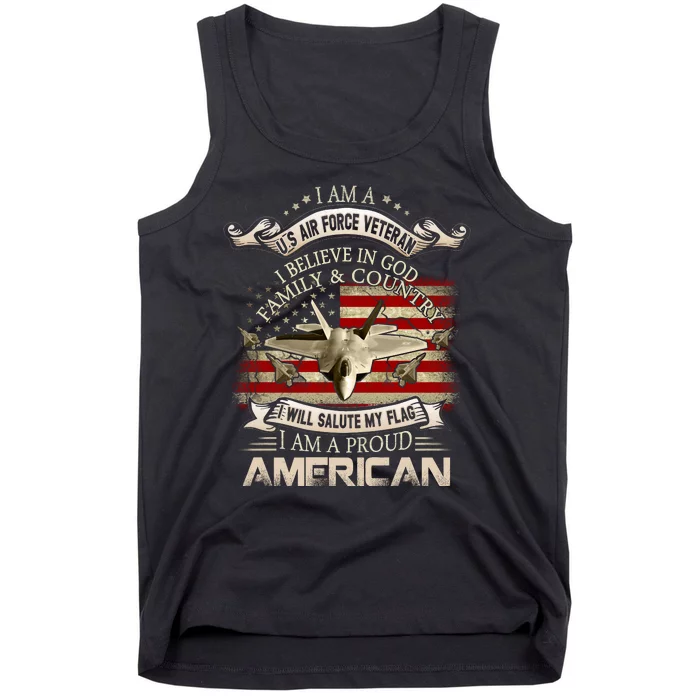 Air Veteran I Believe In God Family And Country Force Tank Top