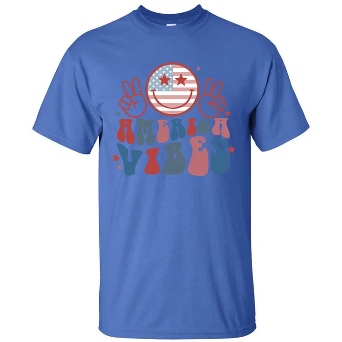 America Vibes July 4 Gift Tall T-Shirt