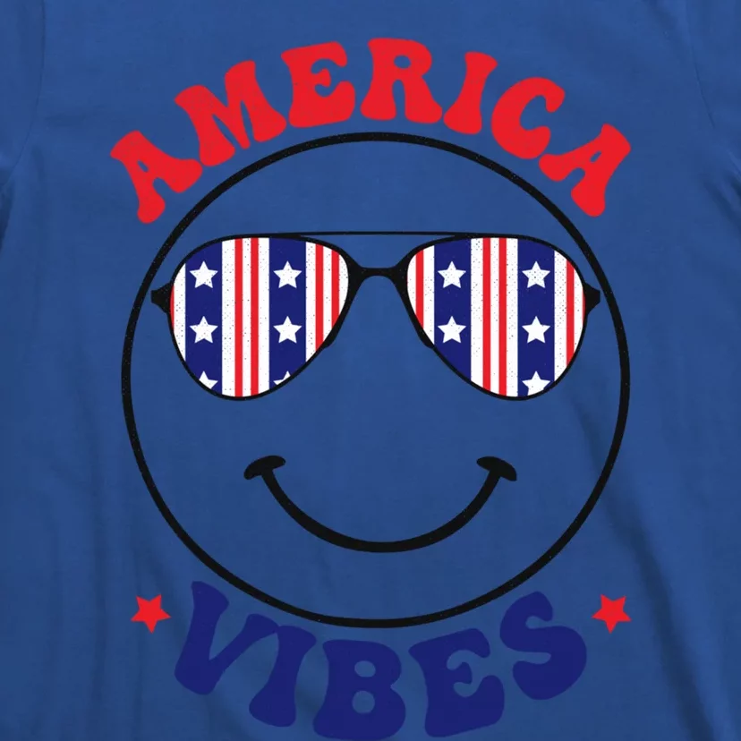 America Vibes July 4th America Flag Patriot Usa Gift T-Shirt