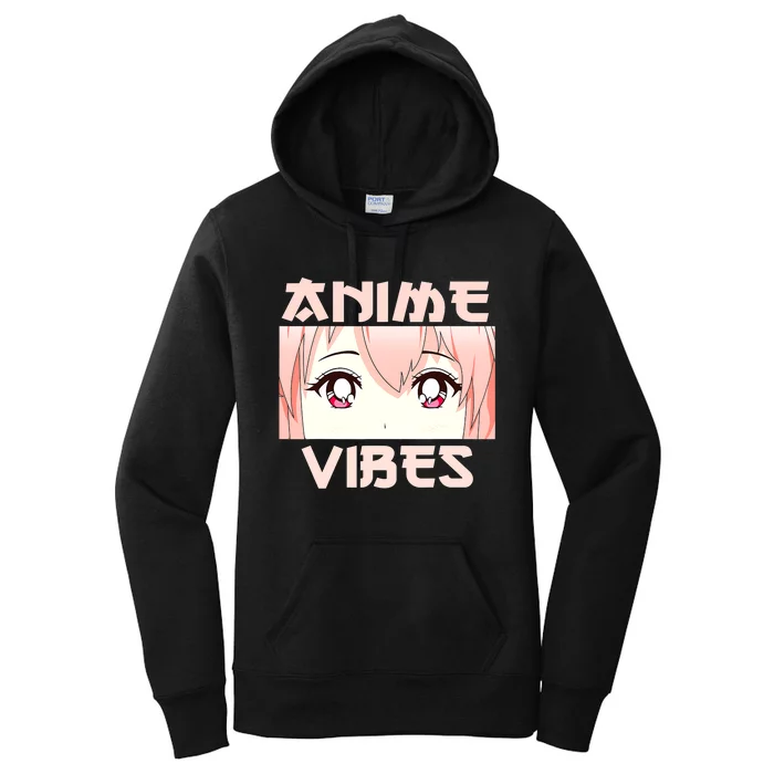 Anime Vibes Kawaii Japanese Otaku Teens Girls Women's Pullover Hoodie