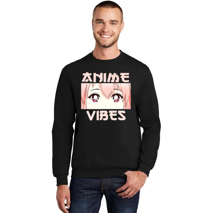 Anime Vibes Kawaii Japanese Otaku Teens Girls Tall Sweatshirt