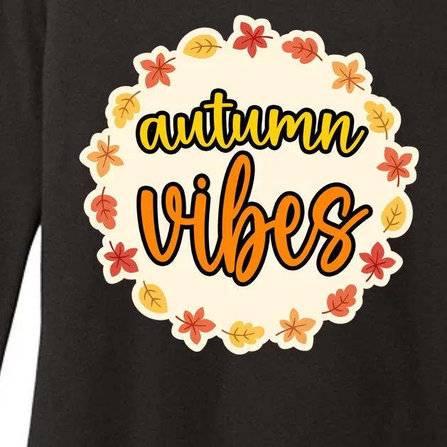 Autumn Vibes Leaf Season Womens CVC Long Sleeve Shirt