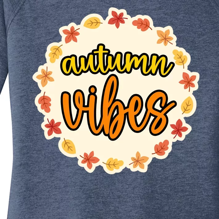 Autumn Vibes Leaf Season Women's Perfect Tri Tunic Long Sleeve Shirt