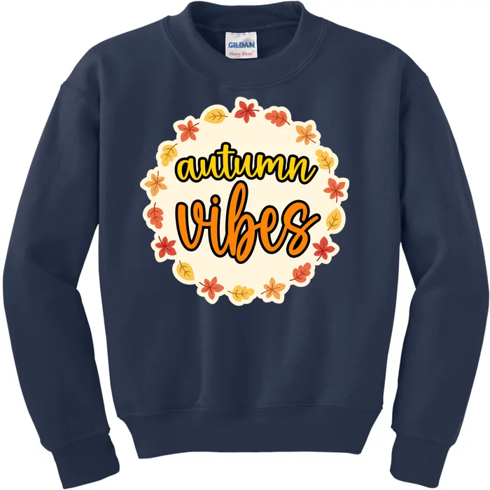 Autumn Vibes Leaf Season Kids Sweatshirt