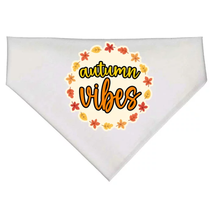 Autumn Vibes Leaf Season USA-Made Doggie Bandana