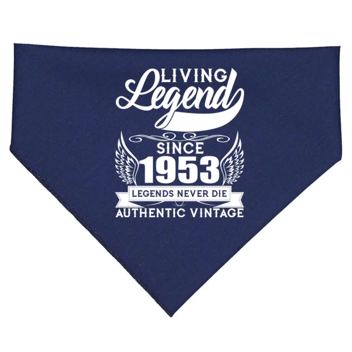 Authentic Vintage Living Legend Since 1953 Legends Never Die 70th Birthday USA-Made Doggie Bandana