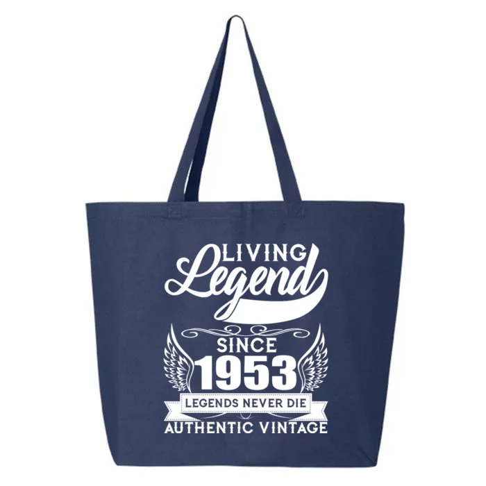 Authentic Vintage Living Legend Since 1953 Legends Never Die 70th Birthday 25L Jumbo Tote