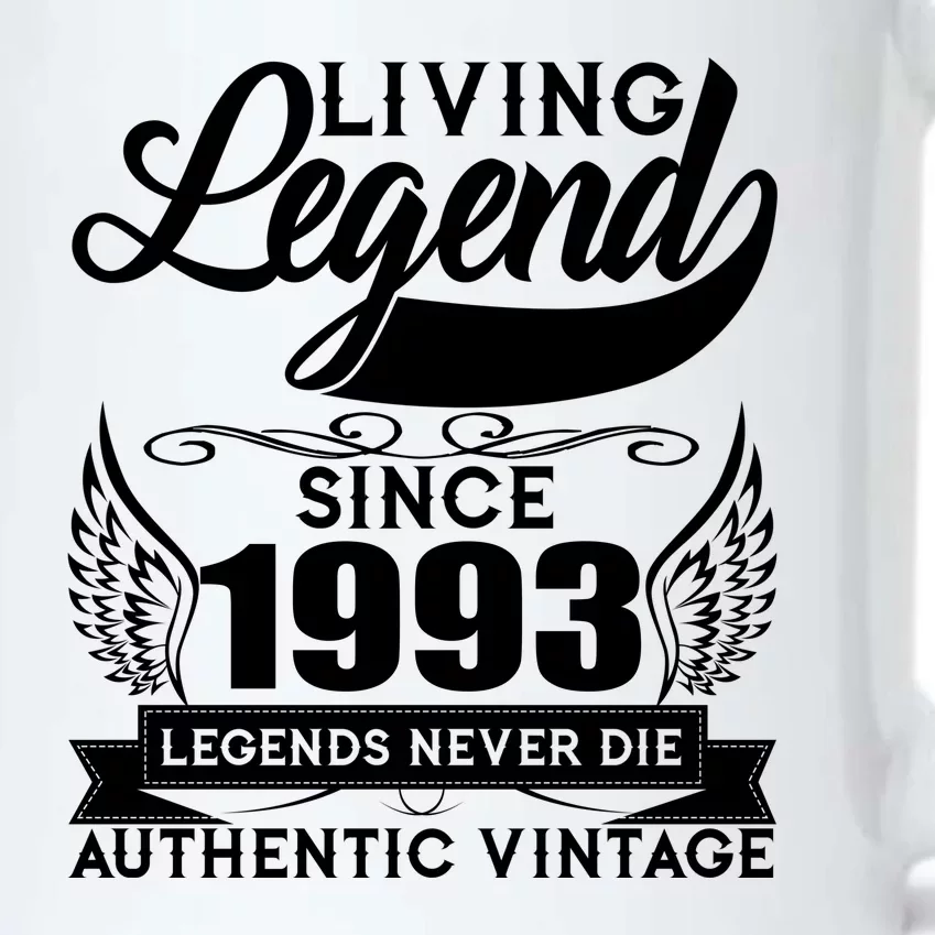 Authentic Vintage Living Legend Since 1993 Legends Never Die 30th Birthday Black Color Changing Mug