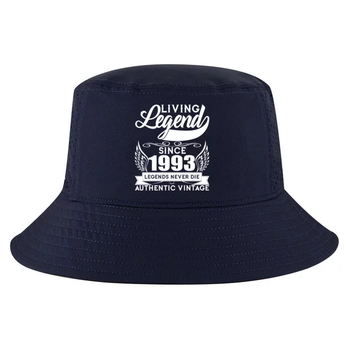 Authentic Vintage Living Legend Since 1993 Legends Never Die 30th Birthday Cool Comfort Performance Bucket Hat