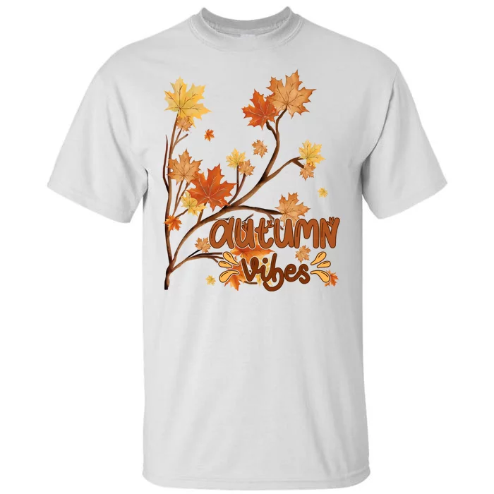 Autumn Vibes Leaves Cozy Tall T-Shirt