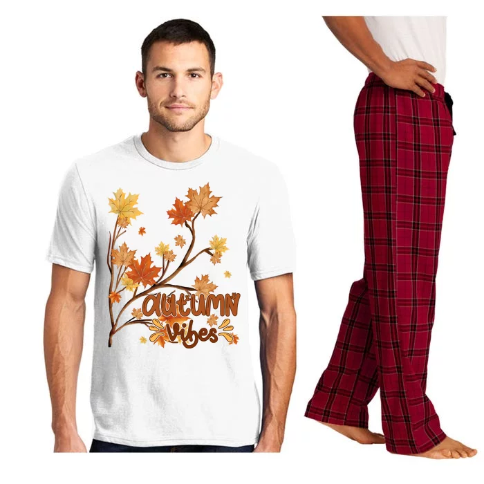 Autumn Vibes Leaves Cozy Pajama Set