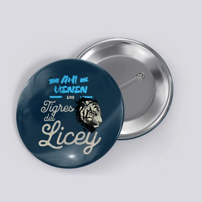 Ahi Vienen Licey Campeon Liceista Tigre Baseball Button