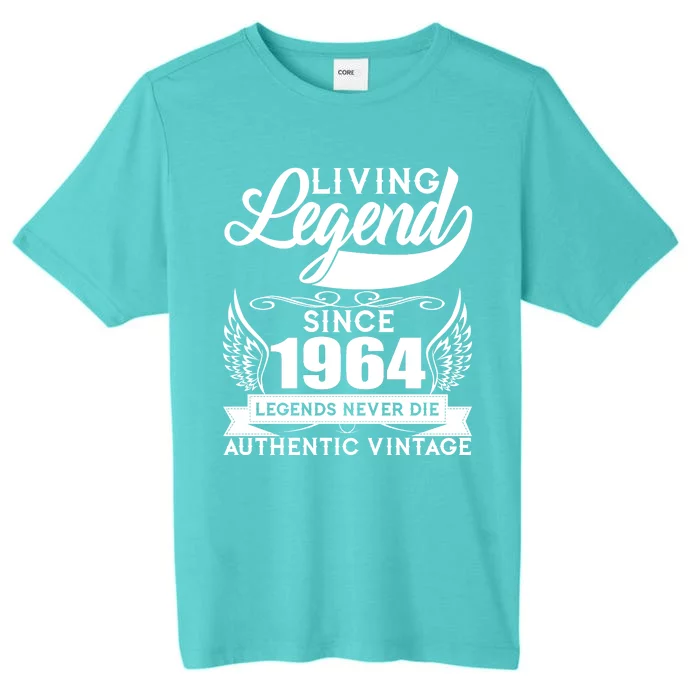 Authentic Vintage Living Legend Since 1964 Legends Never Die 60th Birthday ChromaSoft Performance T-Shirt