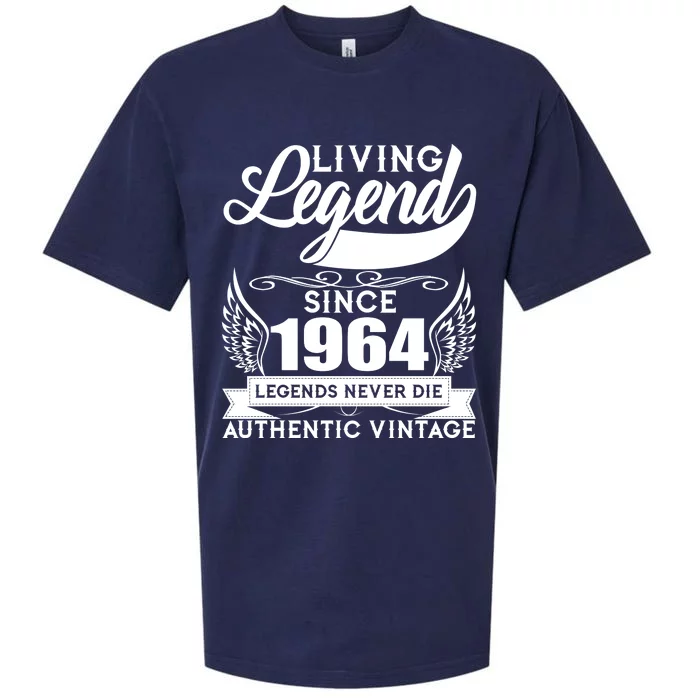 Authentic Vintage Living Legend Since 1964 Legends Never Die 60th Birthday Sueded Cloud Jersey T-Shirt