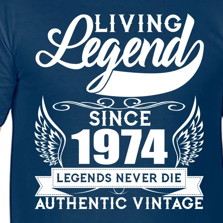 Authentic Vintage Living Legend Since 1974 Legends Never Die 50th Birthday Comfort Colors T-Shirt