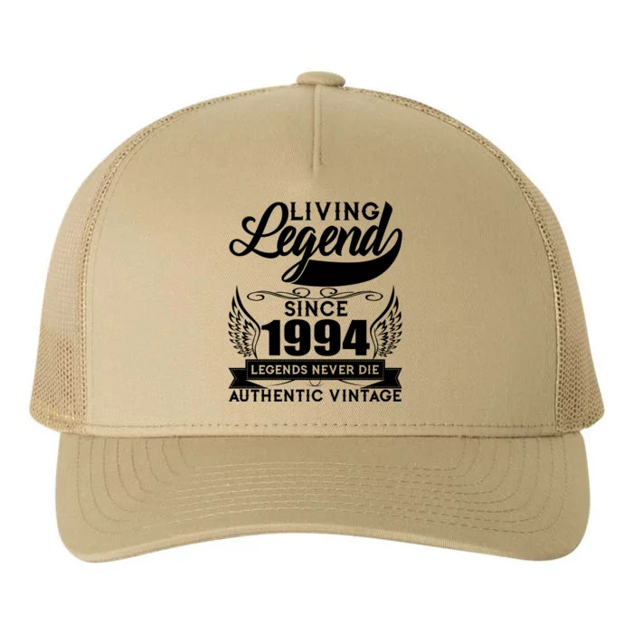 Authentic Vintage Living Legend Since 1994 Legends Never Die 30th Birthday Yupoong Adult 5-Panel Trucker Hat