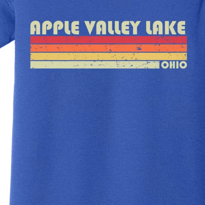 Apple Valley Lake Ohio Funny Fishing Camping Summer Gift Meaningful Gift Baby Bodysuit