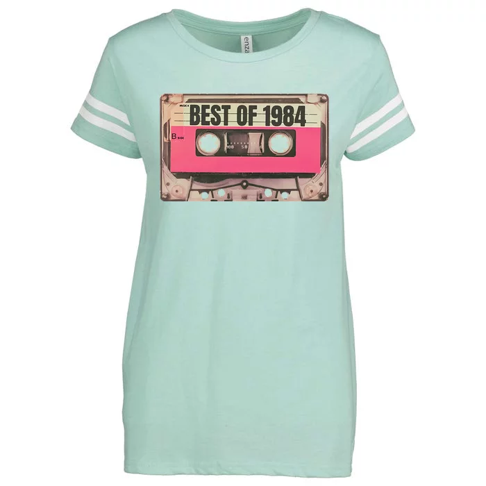 Awesome Vintage Mix Album Tape Best Of 1984 Retro Cassette Enza Ladies Jersey Football T-Shirt