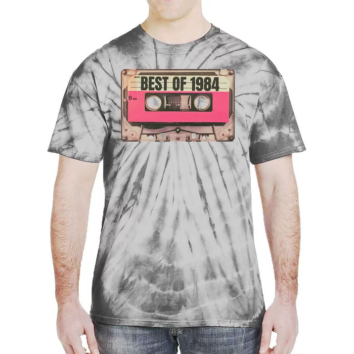 Awesome Vintage Mix Album Tape Best Of 1984 Retro Cassette Tie-Dye T-Shirt