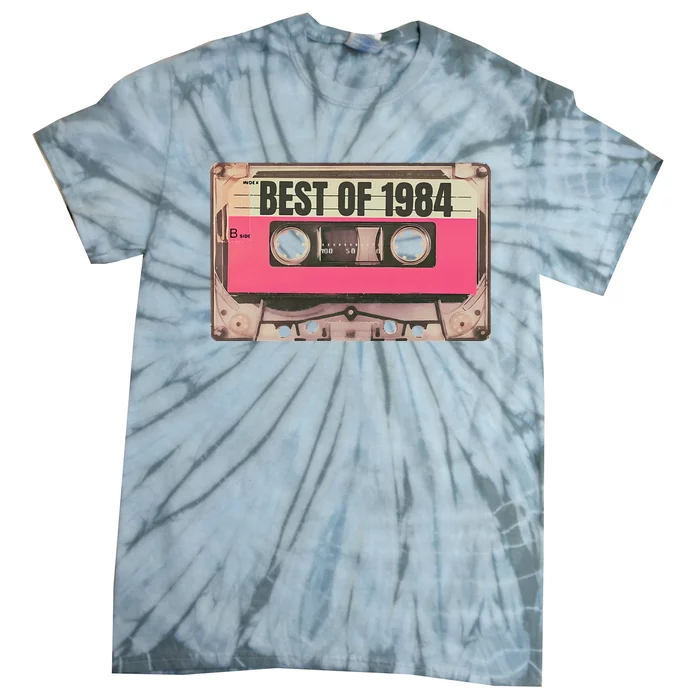 Awesome Vintage Mix Album Tape Best Of 1984 Retro Cassette Tie-Dye T-Shirt