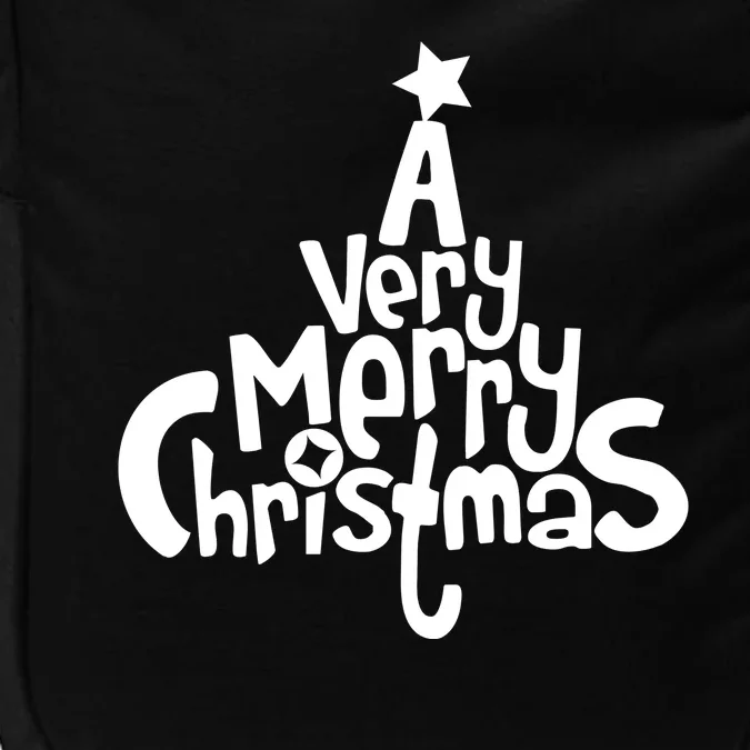 A Very Merry Christmas Tree Logo Impact Tech Backpack