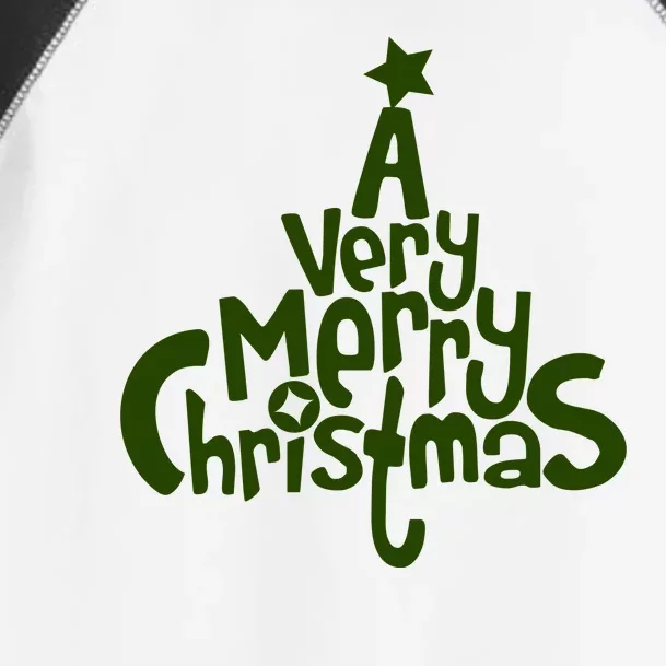 A Very Merry Christmas Tree Logo Toddler Fine Jersey T-Shirt