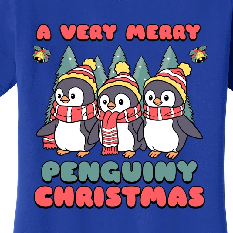 A Very Merry Penguin Christmas Cool Gift Women's T-Shirt