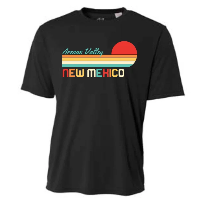 Arenas Valley New Mexico Retro Cooling Performance Crew T-Shirt