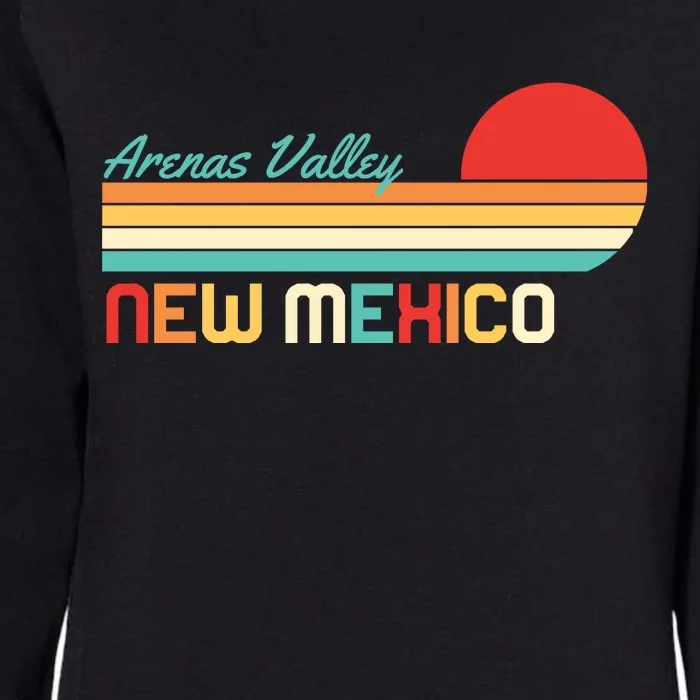 Arenas Valley New Mexico Retro Womens California Wash Sweatshirt