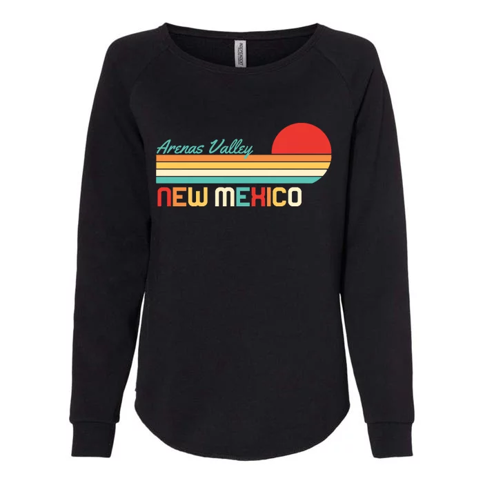 Arenas Valley New Mexico Retro Womens California Wash Sweatshirt