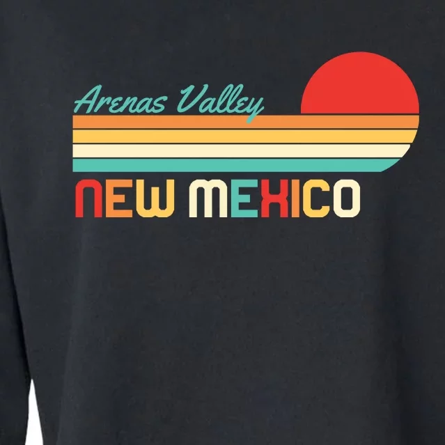 Arenas Valley New Mexico Retro Cropped Pullover Crew