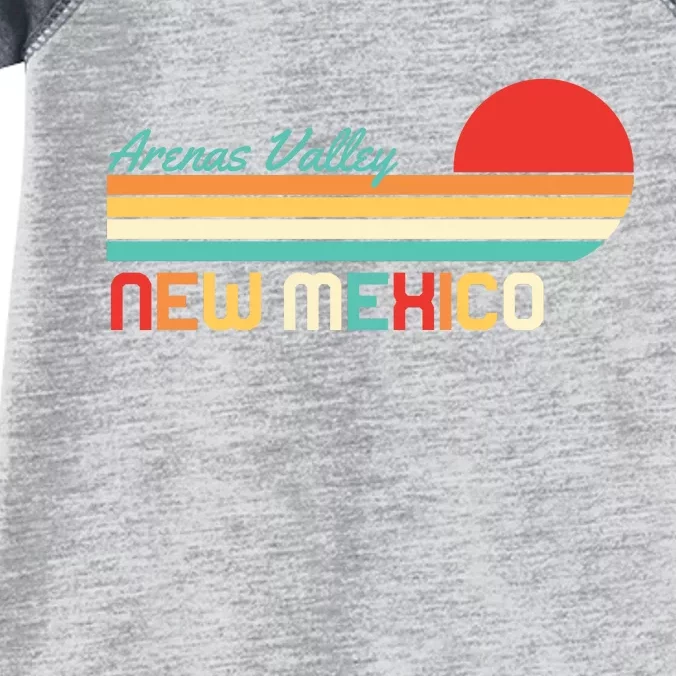 Arenas Valley New Mexico Retro Infant Baby Jersey Bodysuit