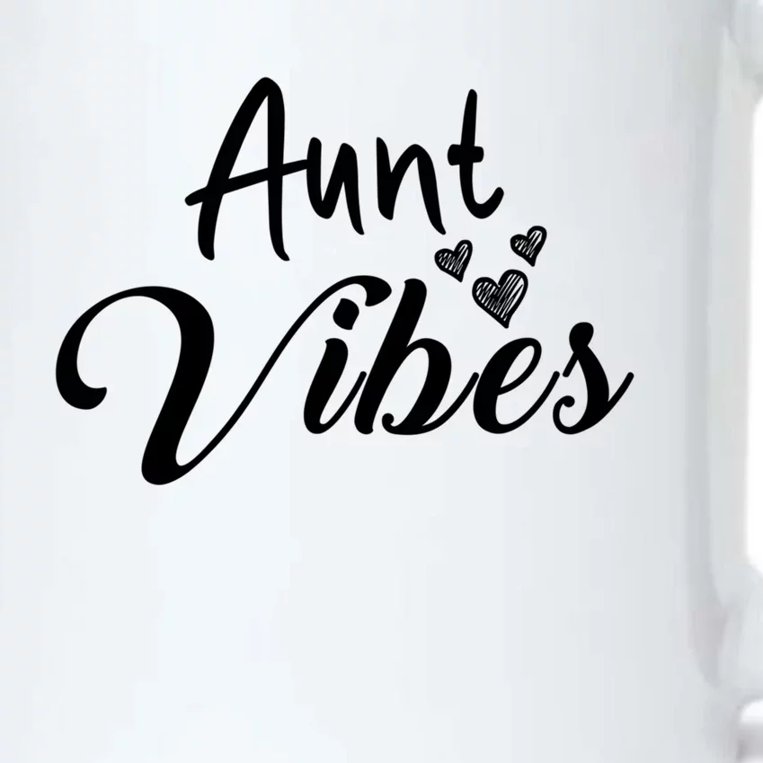 Aunt Vibes New Auntie Funny Gift Best Great Blessed Auntie Cute Cute Gift Black Color Changing Mug